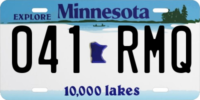 MN license plate 041RMQ