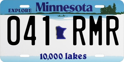 MN license plate 041RMR