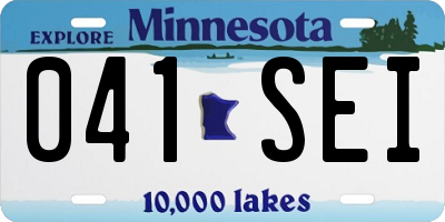 MN license plate 041SEI