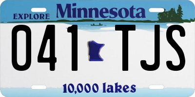 MN license plate 041TJS