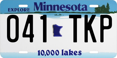 MN license plate 041TKP