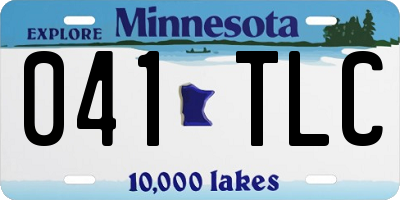 MN license plate 041TLC