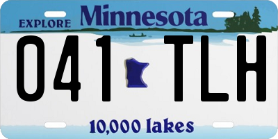 MN license plate 041TLH