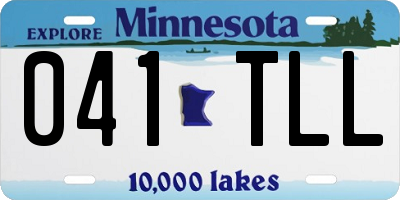 MN license plate 041TLL