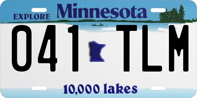 MN license plate 041TLM