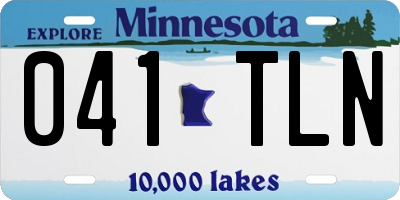 MN license plate 041TLN