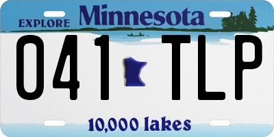 MN license plate 041TLP