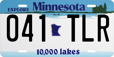 MN license plate 041TLR