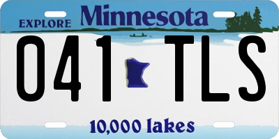 MN license plate 041TLS