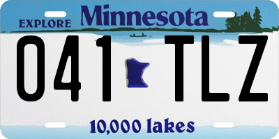 MN license plate 041TLZ