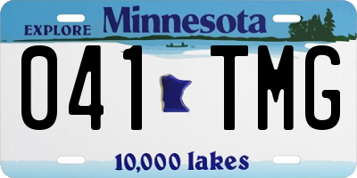 MN license plate 041TMG