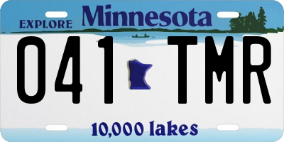 MN license plate 041TMR