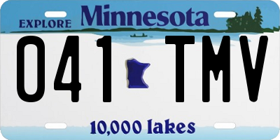 MN license plate 041TMV