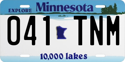 MN license plate 041TNM