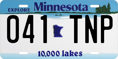 MN license plate 041TNP