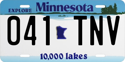 MN license plate 041TNV