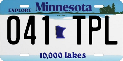 MN license plate 041TPL