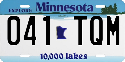 MN license plate 041TQM