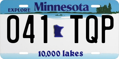 MN license plate 041TQP