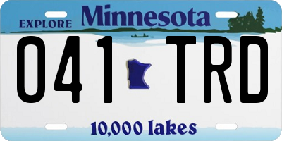 MN license plate 041TRD