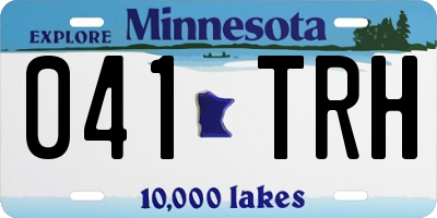 MN license plate 041TRH