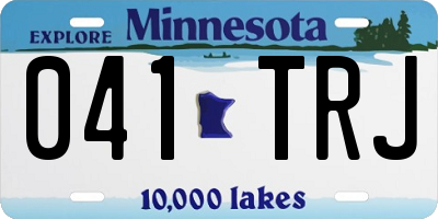 MN license plate 041TRJ