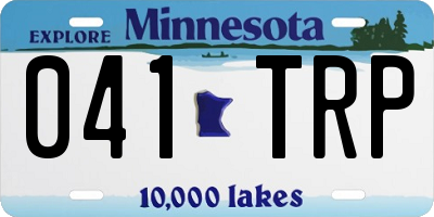 MN license plate 041TRP