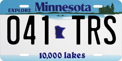 MN license plate 041TRS