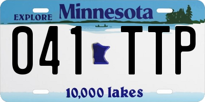 MN license plate 041TTP