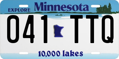 MN license plate 041TTQ