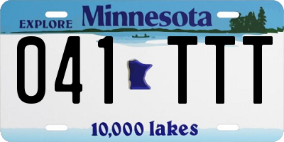 MN license plate 041TTT