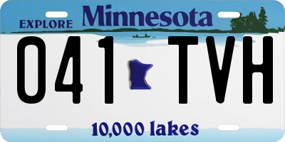 MN license plate 041TVH