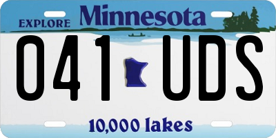 MN license plate 041UDS