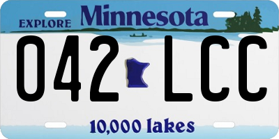 MN license plate 042LCC