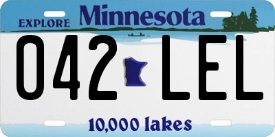MN license plate 042LEL