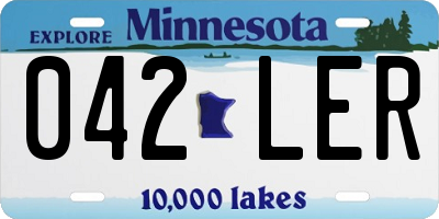 MN license plate 042LER
