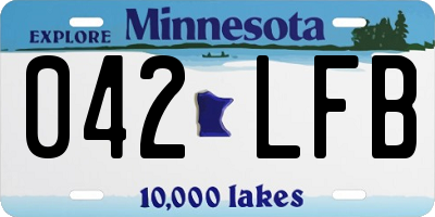MN license plate 042LFB