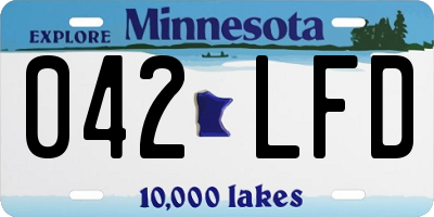MN license plate 042LFD