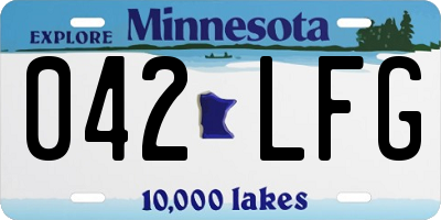 MN license plate 042LFG