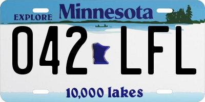 MN license plate 042LFL