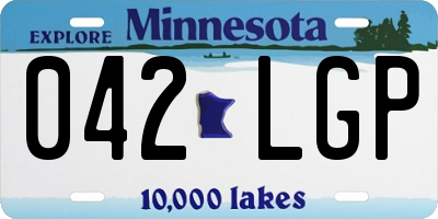 MN license plate 042LGP