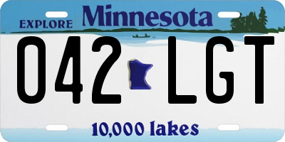 MN license plate 042LGT