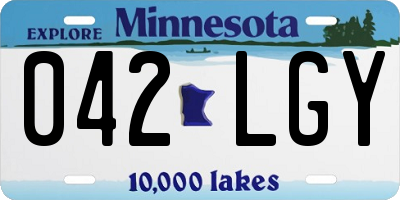 MN license plate 042LGY