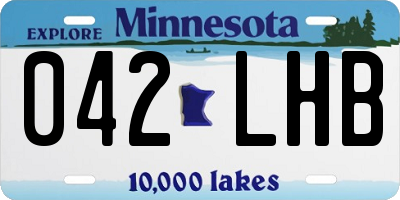 MN license plate 042LHB