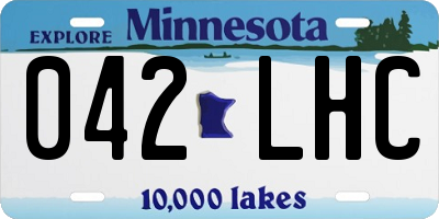 MN license plate 042LHC