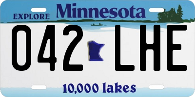 MN license plate 042LHE