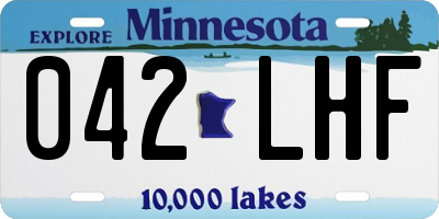 MN license plate 042LHF