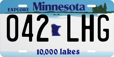 MN license plate 042LHG