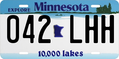MN license plate 042LHH