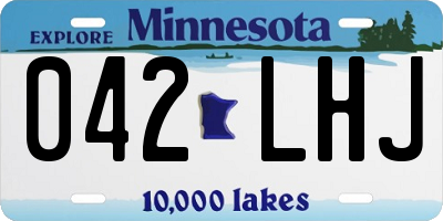 MN license plate 042LHJ